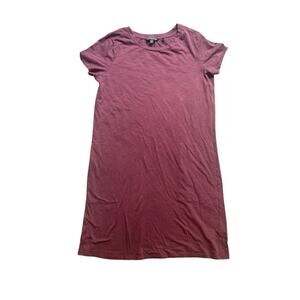 Toad & Co Small Maroon Dress‎ w/ Pockets Stretch Lyocell Organic Cotton